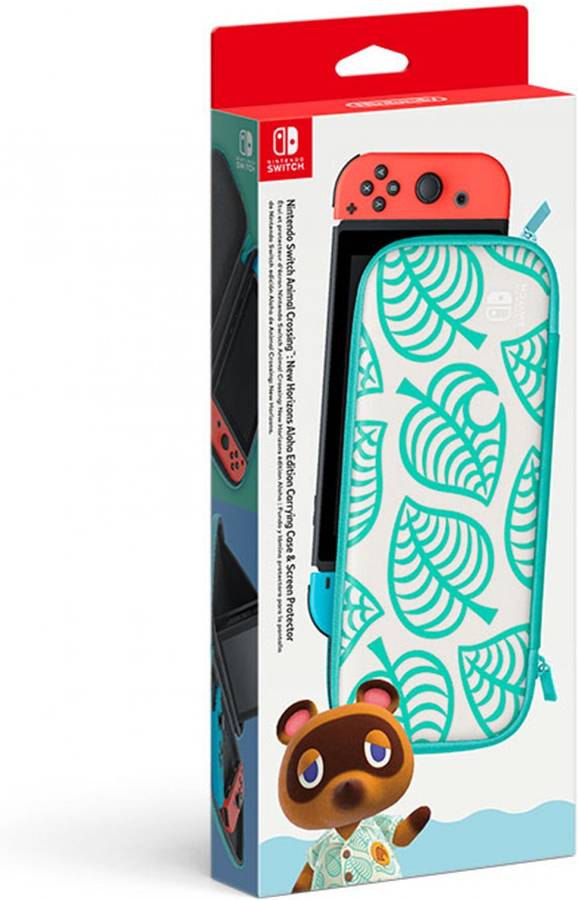 Pack Funda + Protector Pantalla NINTENDO Animal Crossing New Horizons