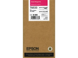 Cartucho de tinta original EPSON, T6533 2 ml, Magenta vivo, Estándar, C13T653300