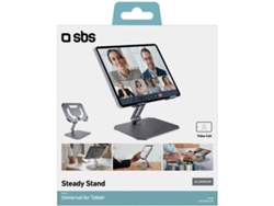 Soporte SBS de Aluminio para Tablets (Acero Inoxidable - Negro)
