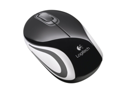 Ratón LOGITECH M187 (Inalámbrico - 1000 dpi - Negro)