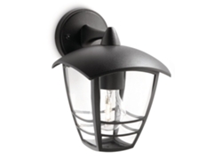 Lámpara Exterior de Pared PHILIPS Creek Negro