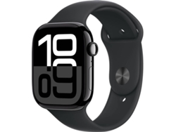 APPLE Watch Series 10 GPS+Cellular 46 mm Aluminio Negro Azabache con Correa Deportiva Negro (Talla: S/M)