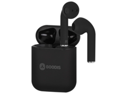 Auriculares Bluetooth True Wireless GOODIS Bt (In Ear - Micrófono - Negro)