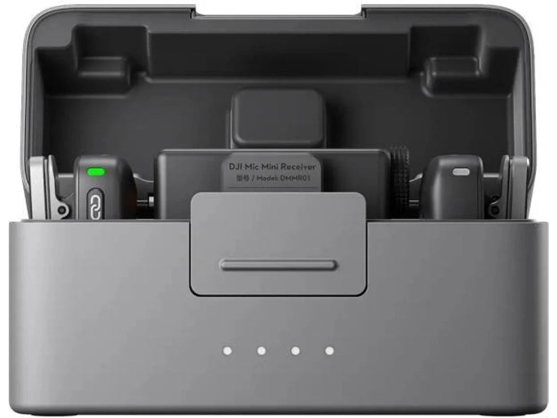 Micrófono de Solapa DJI Mic Mini Bluetooth (2TX + 1RX + Estuche de Carga)