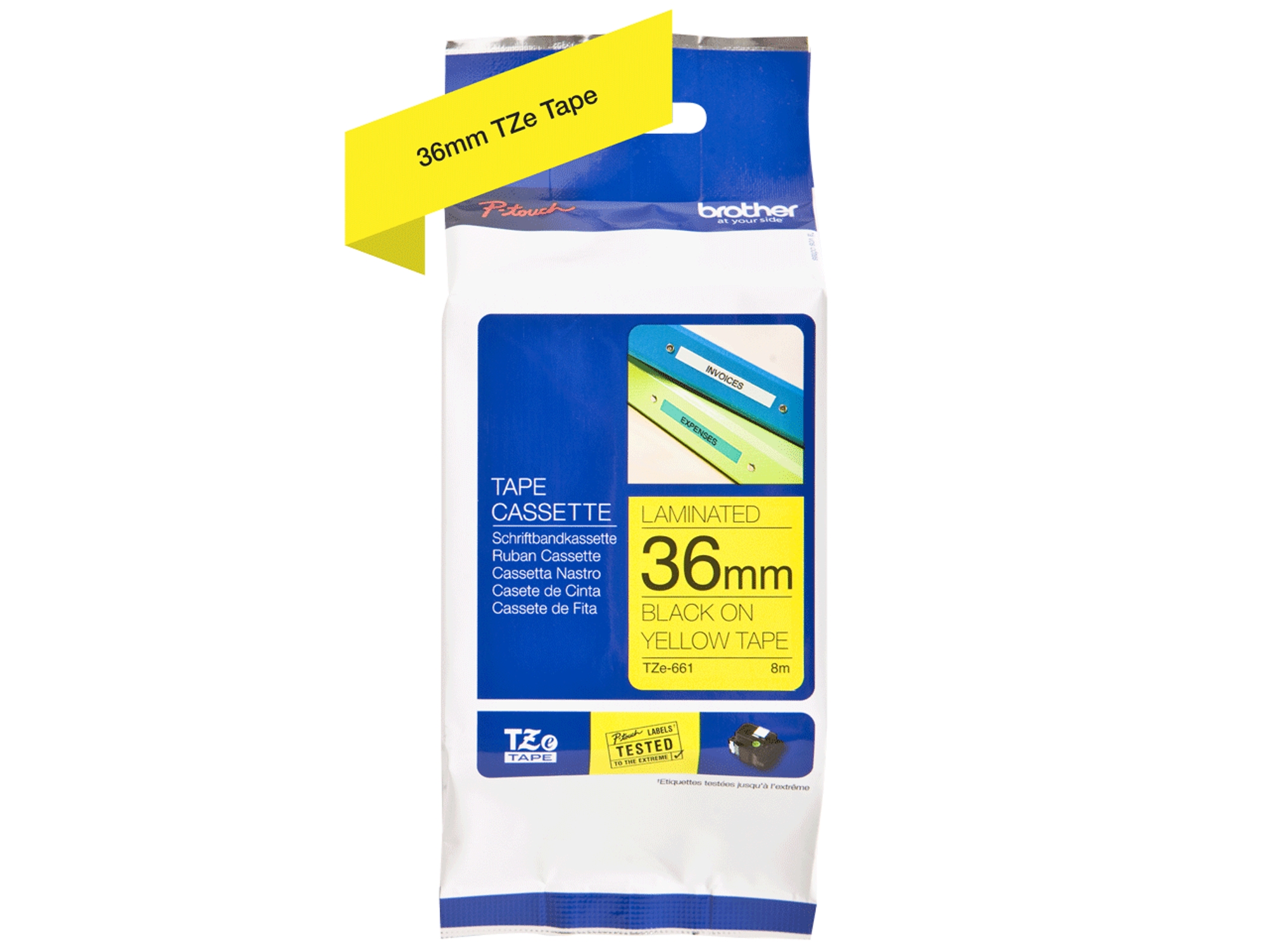 Cinta BROTHER TZe661 laminada