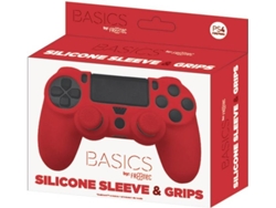 Carcasa de Silicona + Grips para Mando PS4 BLADE Rojos