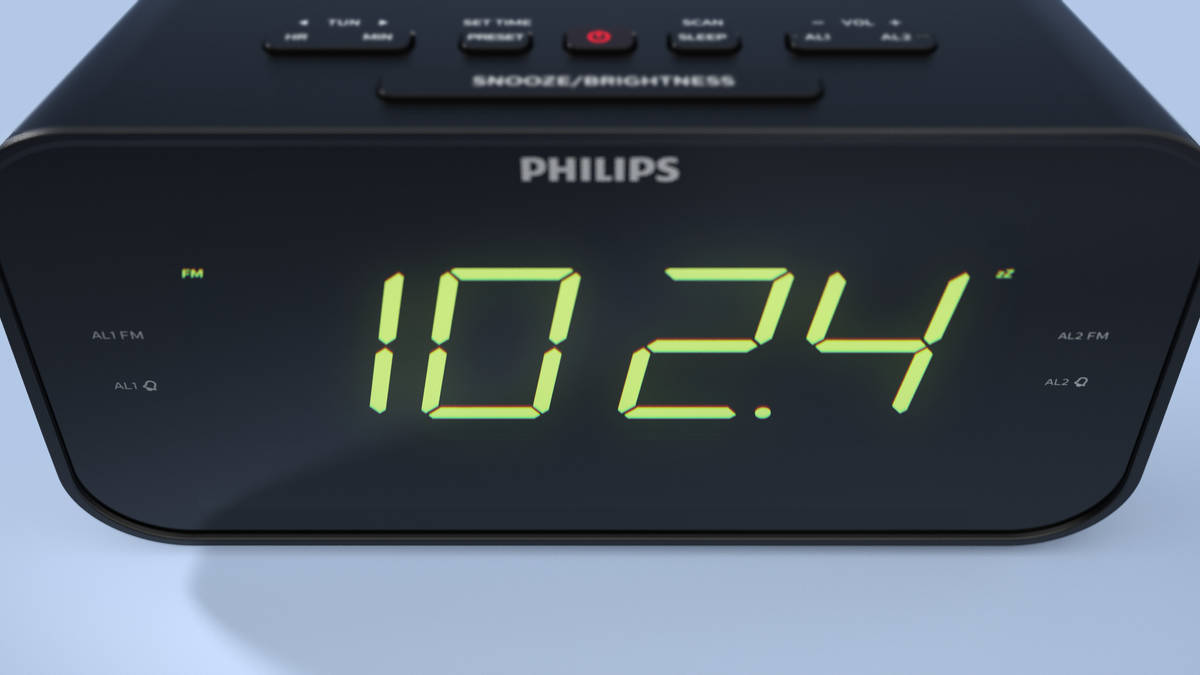 Philips - Radio Reloj. TAR3306/37. 400MW. Radio Fm. 2 Tipos de Alarmas.  Color Negro. - 001 — Universo Binario
