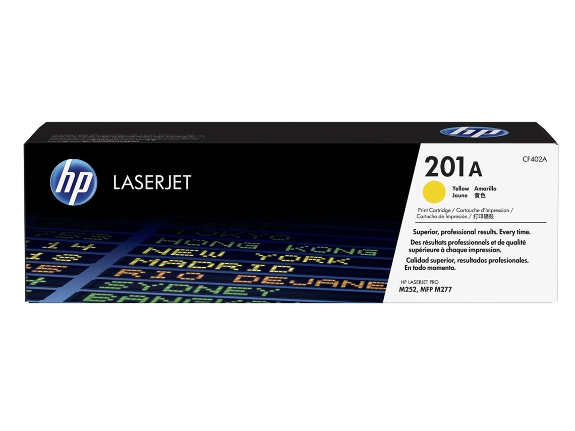 Cartucho de tóner Original HP 201A Amarillo para HP Color LaserJet Pro MFP, M277, M252