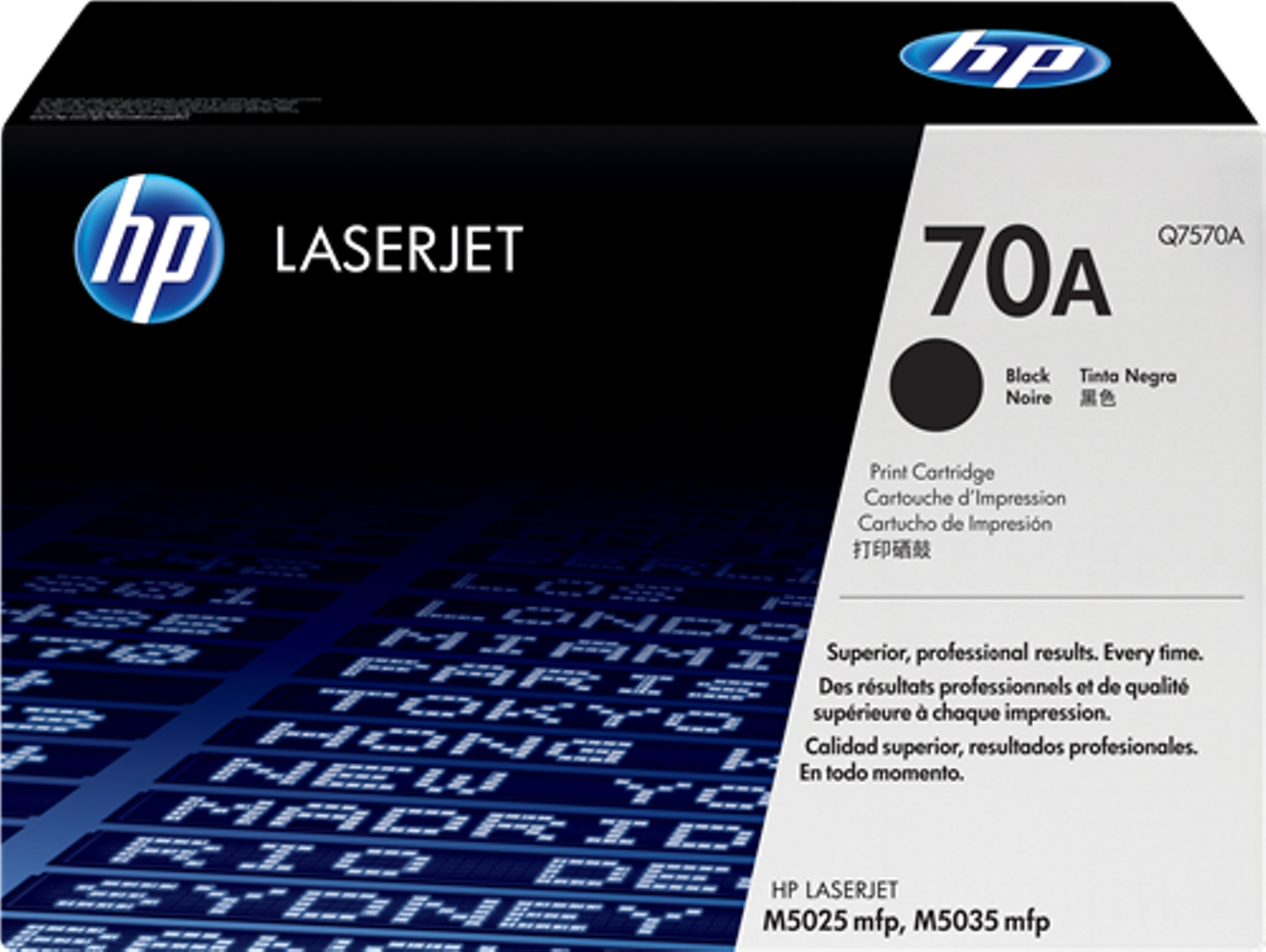 Cartucho de tóner original LaserJet HP 70A negro para Laserjet series M5025mfp y M5035mfp