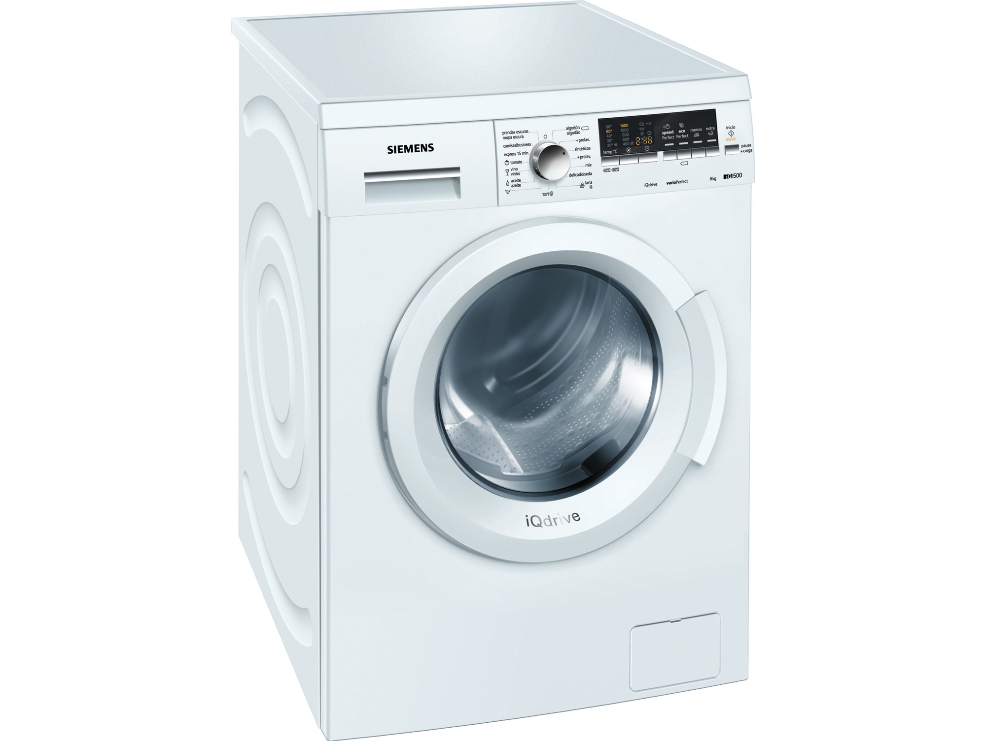 Lavadora SIEMENS iQ500 WM14Q468ES (8 kg - 1400 rpm - Blanco)