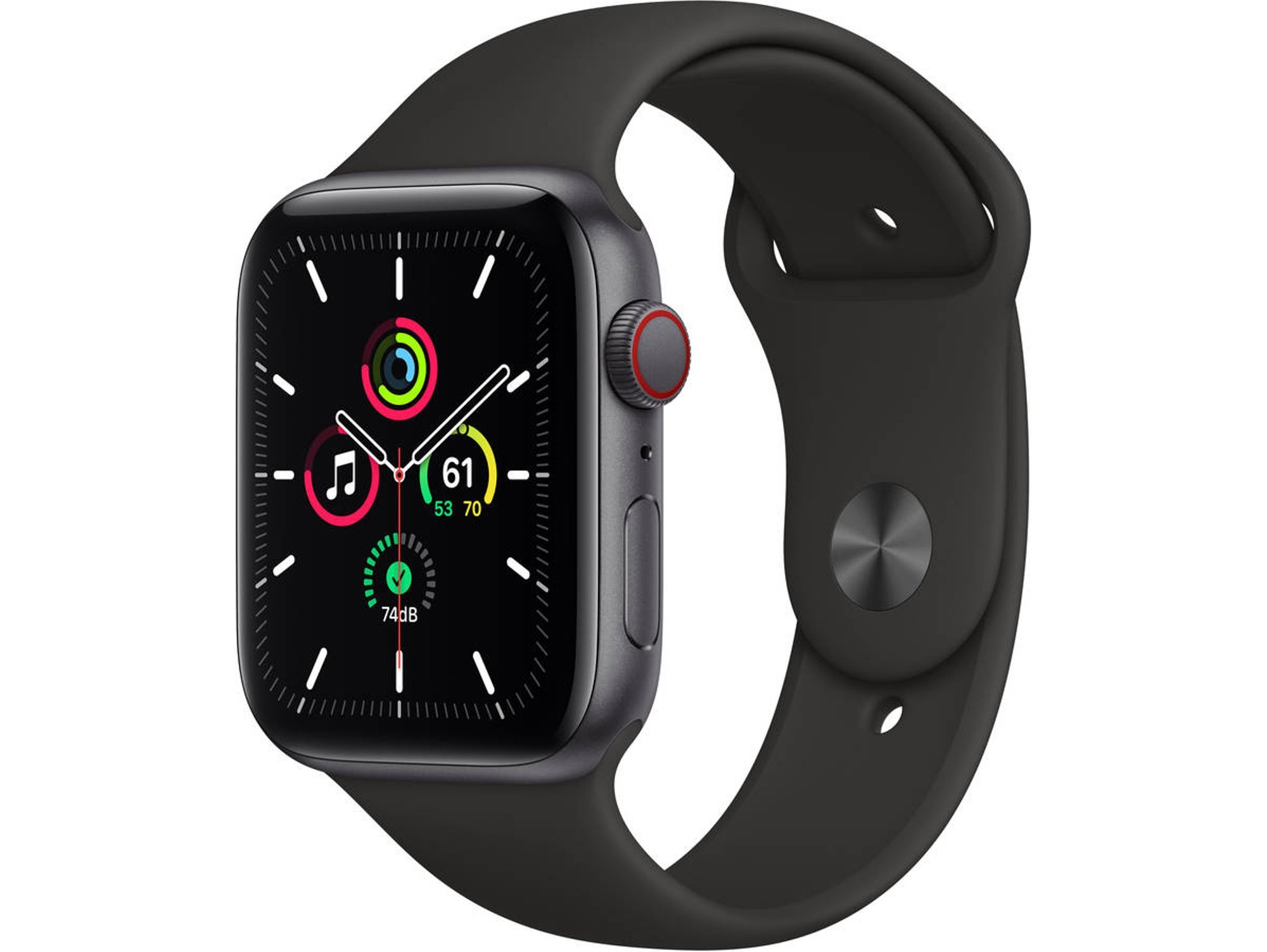 APPLE Watch SE Gps 44mm Aluminio gris espacial negro