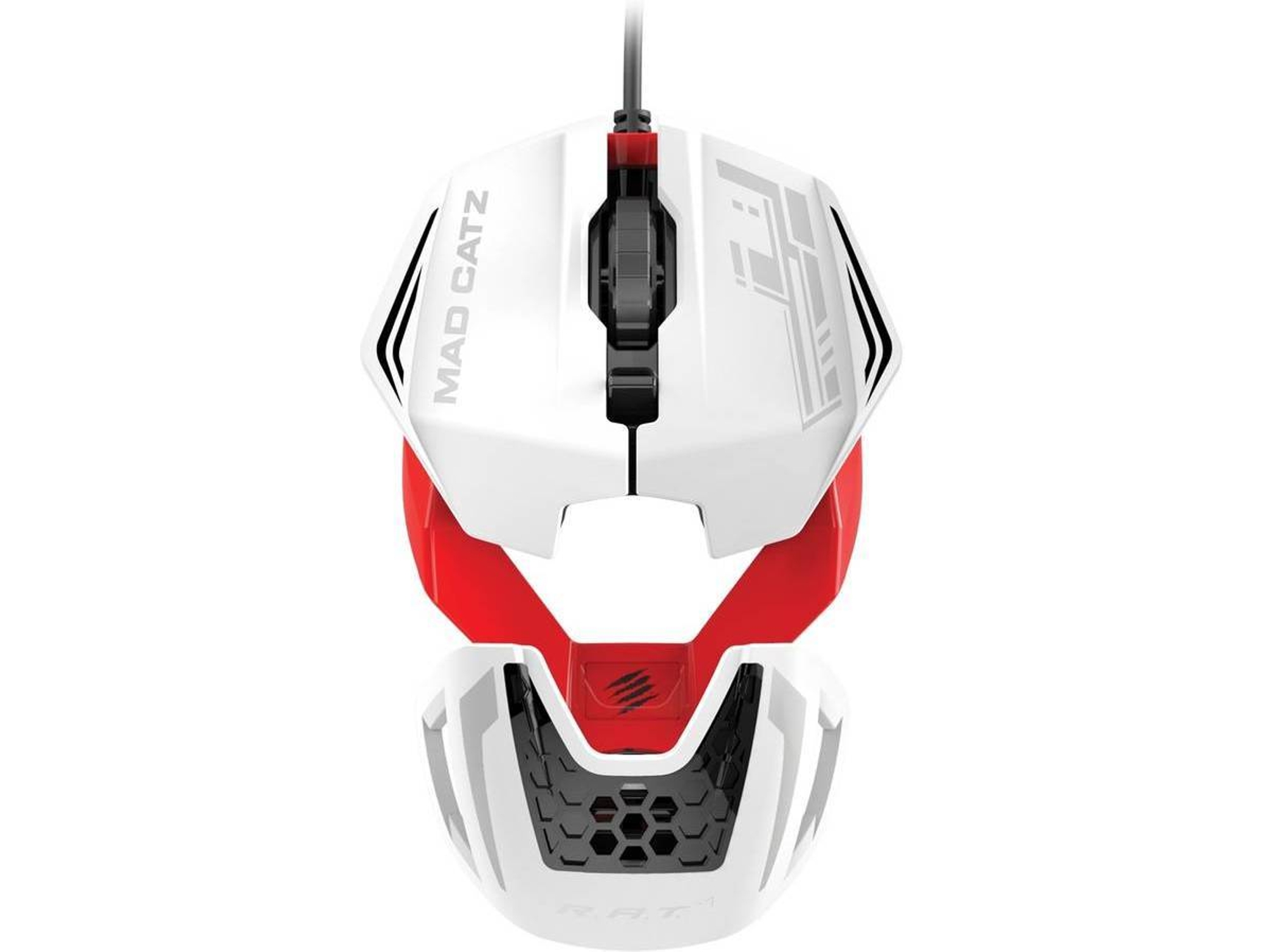 Ratón Gaming MADCATZ Wired Blanco y Rojo (Caja Abierta)