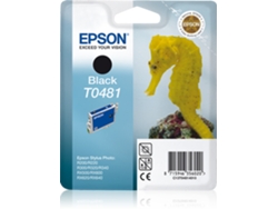 Cartucho de tinta original EPSON, T0481, Caballito de mar 13 ml, Negro, C13T04814010