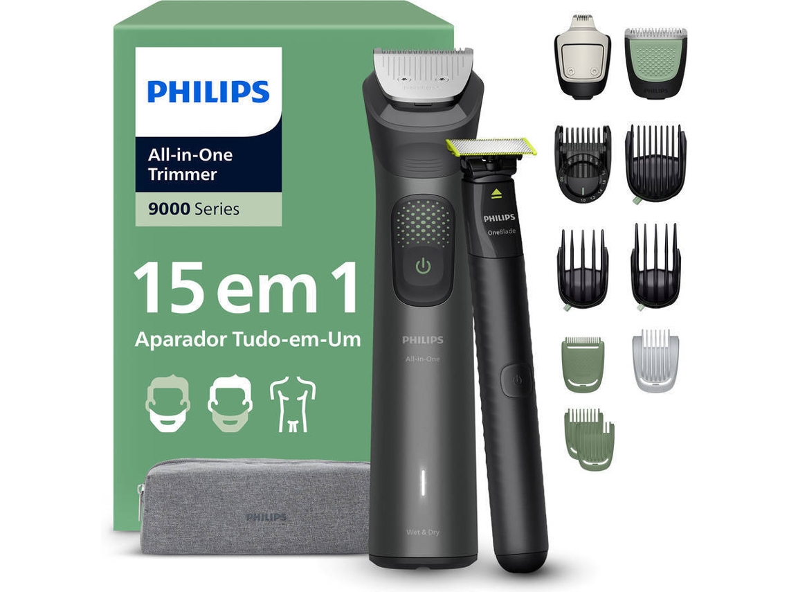 Afeitadora Multifunción PHILIPS MG9531/15 (Autonomía: 120 min - Batería - Negro)