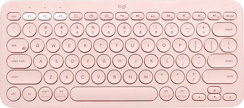 Teclado LOGITECH K380 (Inalámbrico - Español - Rosa)