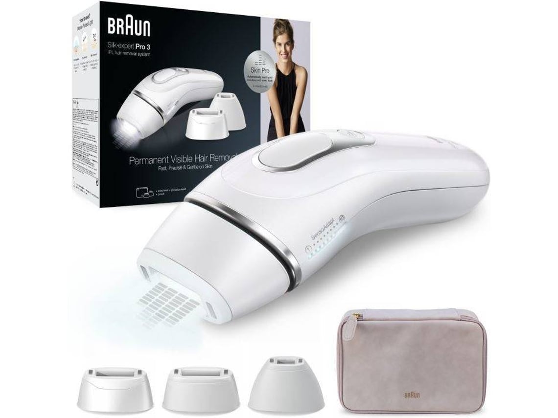 Depiladora Luz Pulsada BRAUN S3 PL3230 Silk Expert (IPL - Multizona -  Recargable) | Worten Canarias