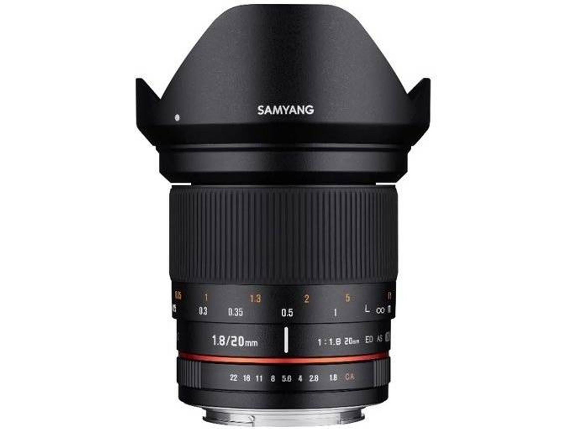 Objetivo SAMYANG 20mm F1.8 Ed As Umc M (Encaje: Canon EF-M - Apertura: f/1.8 - f/22)