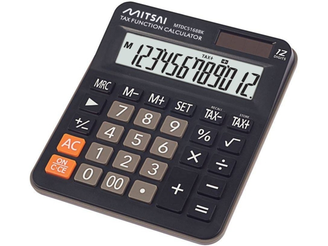 Calculadora de Escritorio Tax MITSAI PR Negro