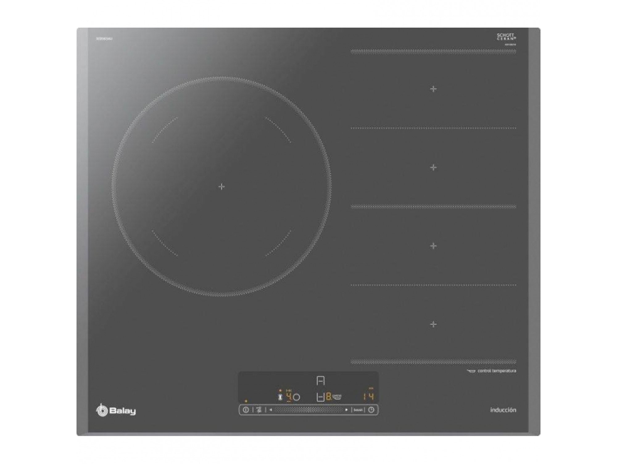 Placa Flex de Inducción BALAY 3EB969AU (Eléctrica - 59.2 cm - Gris)