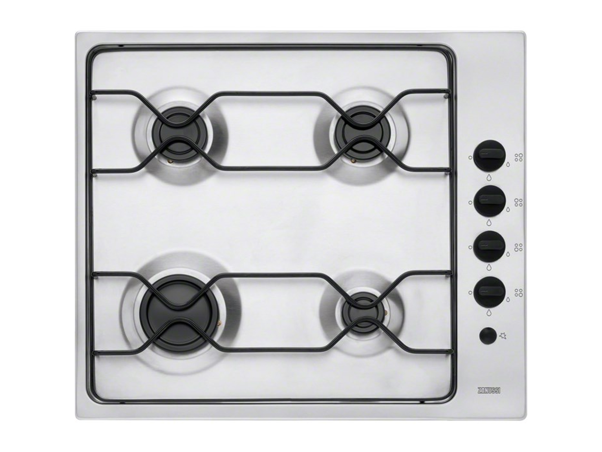 Placa de Gas ZANUSSI ZGG67412XA (Gas Natural - 60 cm - Inox)