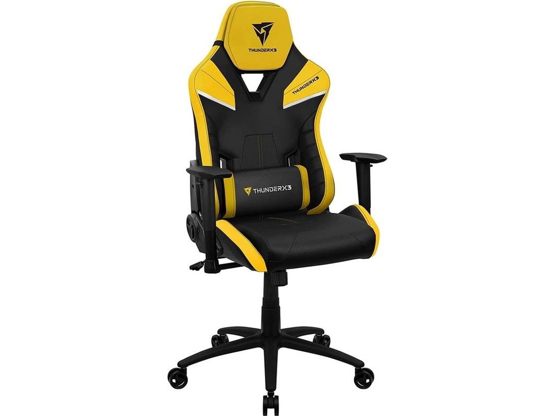 Silla Gaming THUNDERX3 TC5 (Hasta 150kg - Elevador a Gas Clase 4 - Amarelo)