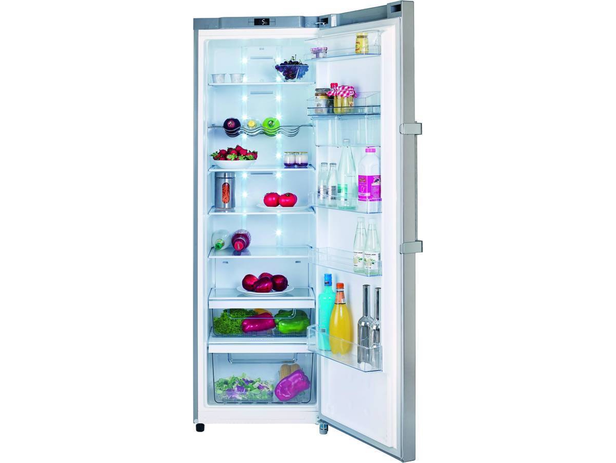 Frigorífico 1 puerta Reacondicionado TEKA TNF 450 (Grado A - No Frost - 185.5 cm - 350 L - Inox)