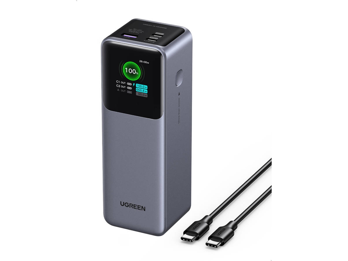 Power Bank UGREEN Nexode PD Carga Rápida (25000 mAh - 2 Puertos USB -C - Gris)