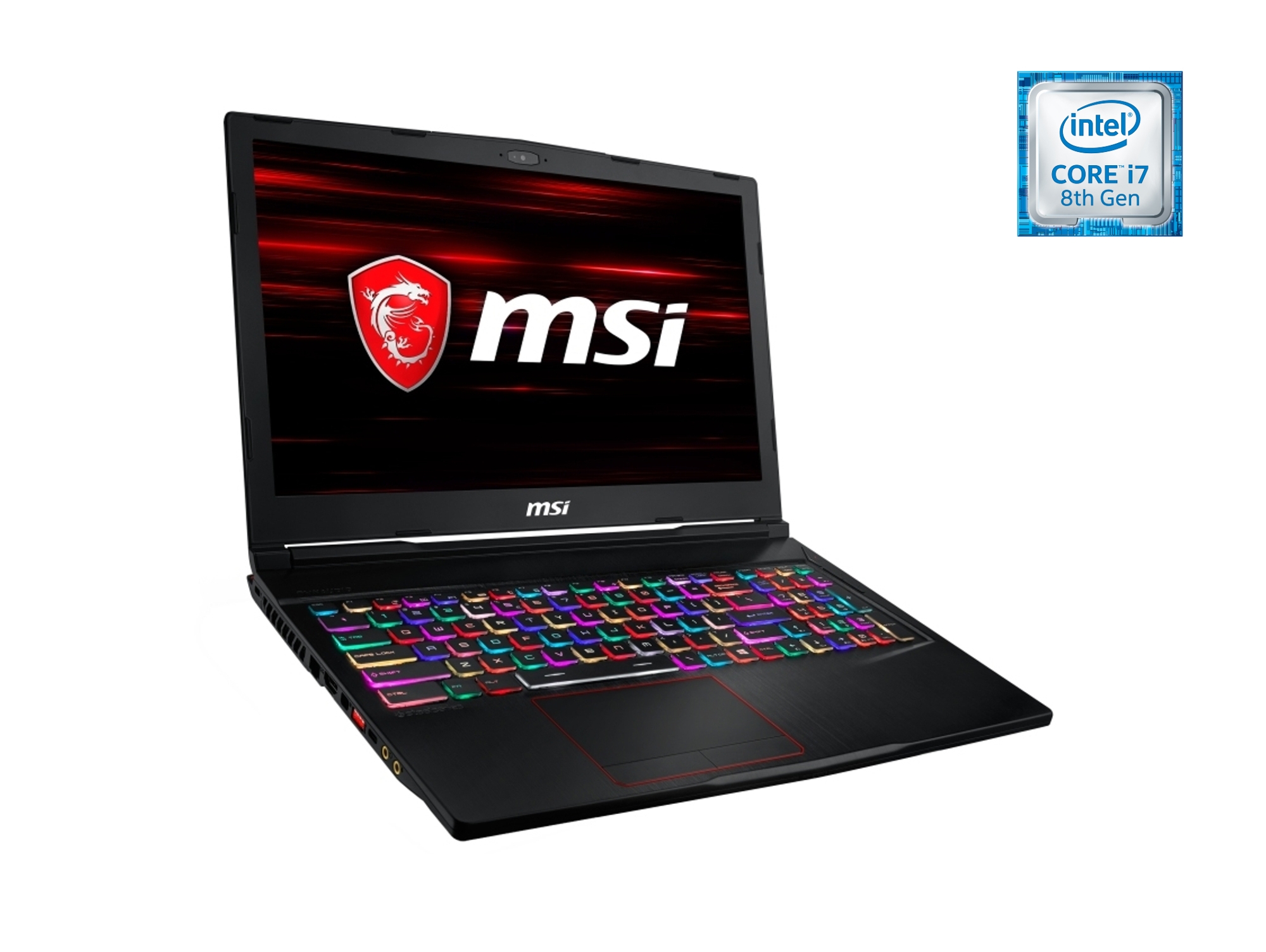 Portátil Gaming MSI GE63 8RE-021X (Intel Core i7-8750H - NVIDIA GeForce GTX 1060 - RAM: 16 GB - 1 TB HDD + 256 GB SSD - 15.6'')