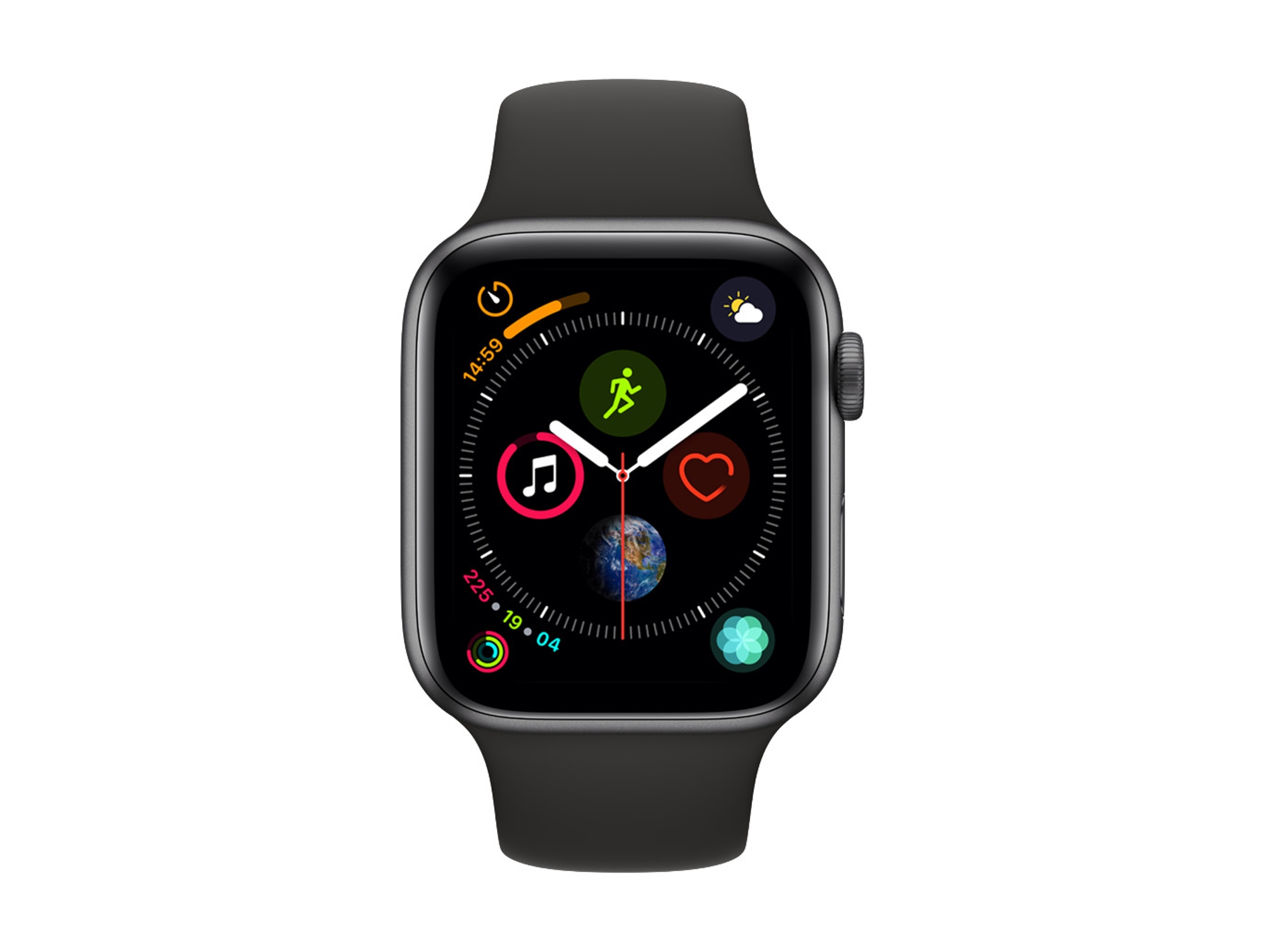 APPLE Watch Series 4 44mm deportivo gris espacial, negro
