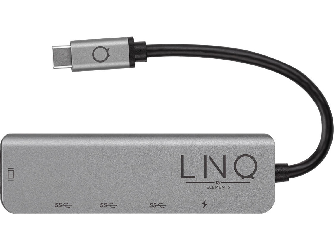 LINQ LQ48002 Hub (USB-C - 5 puertos - Gris)