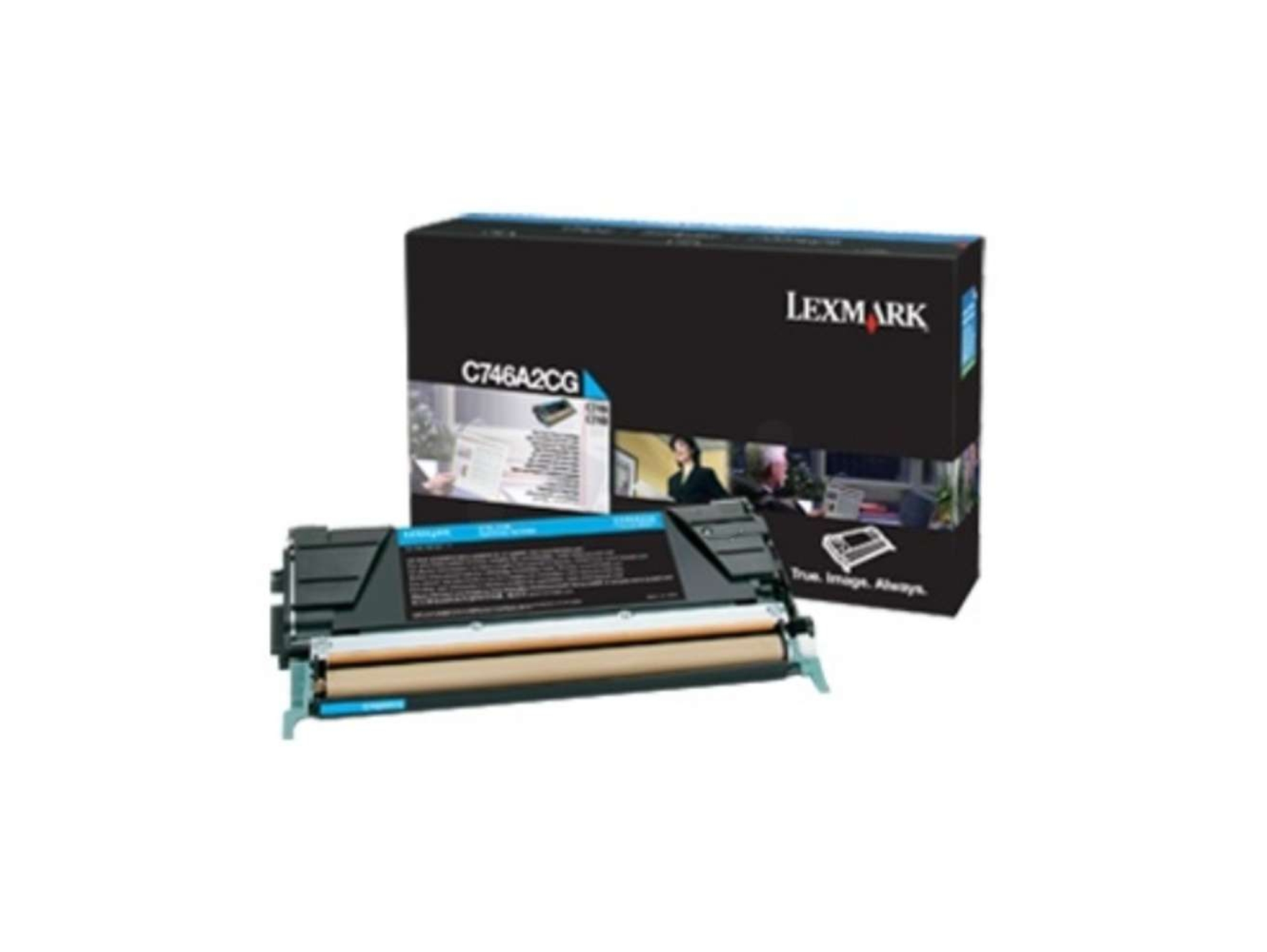 Tóner LEXMARK C746A1CG Cian