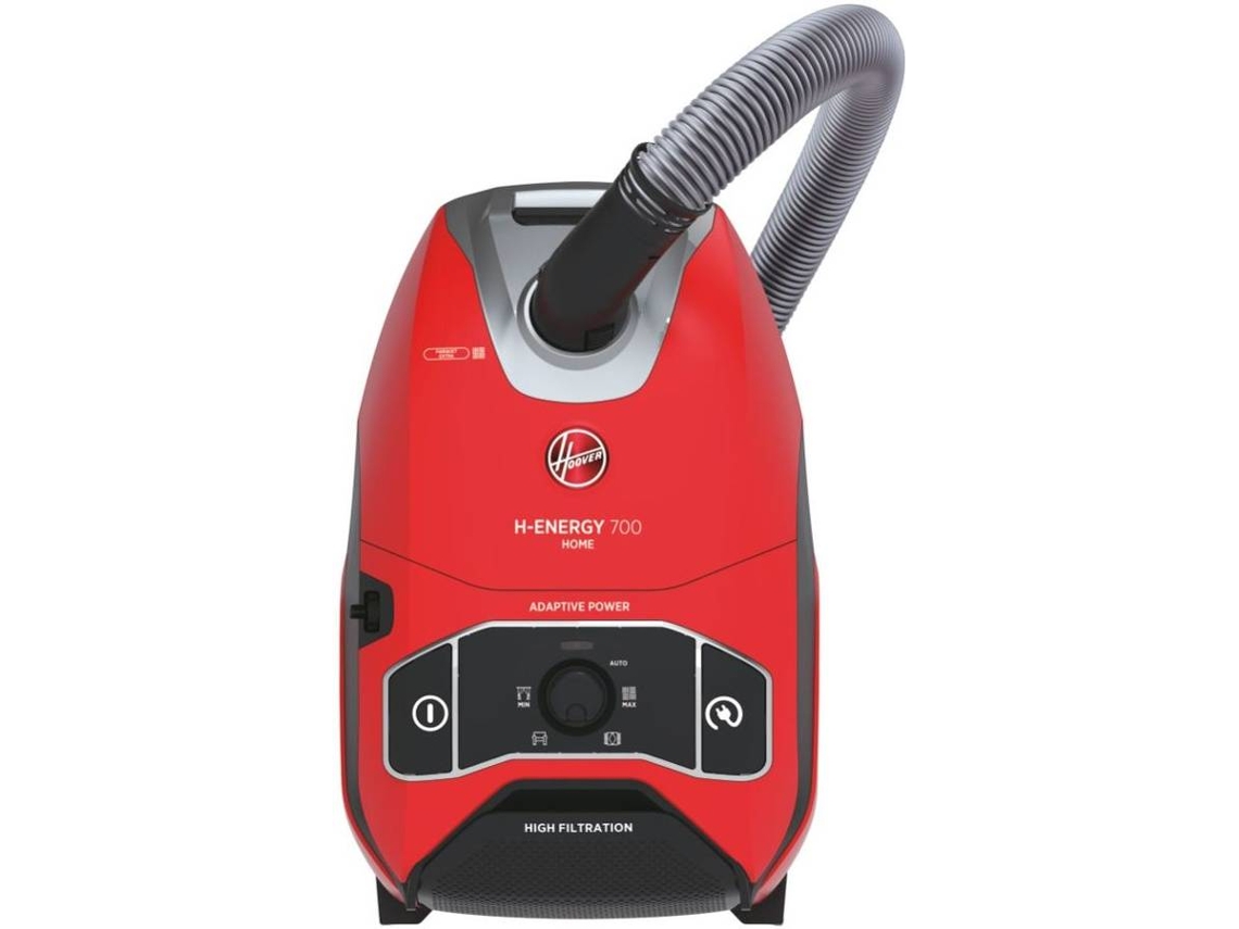 Aspirador con Bolsa HOOVER HE710HM 011 (64 dB - Bolsa de Polvo 5 L - Rojo)