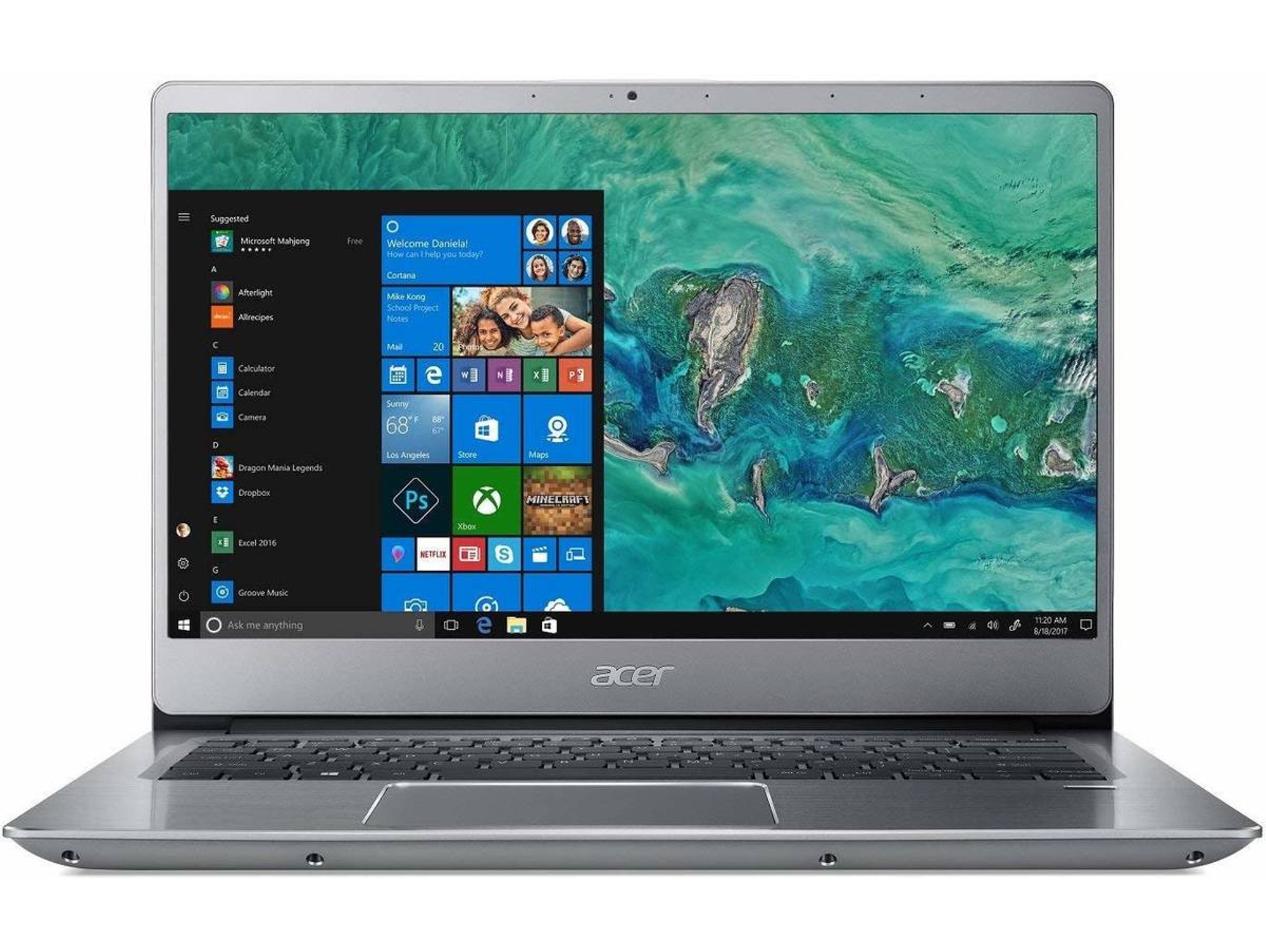 Portátil ACER Swift 3 - SF314-54G (14'' - Intel Core i5-8250U - RAM: 8 GB - 1 TB HDD + 256 GB SSD - NVIDIA GeForce MX150)