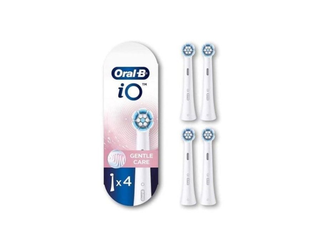 Cabezales de repuesto Oral-B IO Gentle Care Precision Clean, azules, 4 unidades