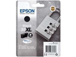 Cartucho de tinta original EPSON 35XL, Candado 41,2 ml, Negro, XL, C13T35914010, T3591