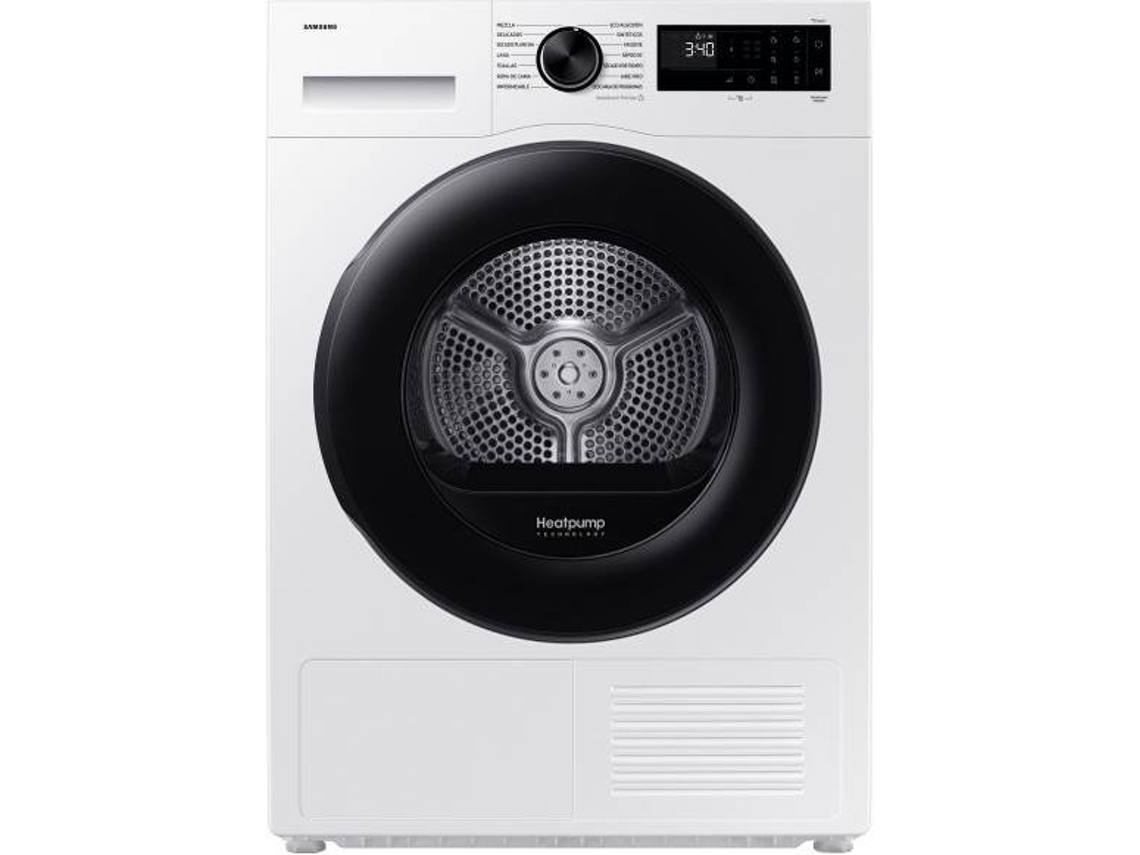 Secadora SAMSUNG DV90DG52A0AEEC (9 kg - Bomba de Calor - Blanco)