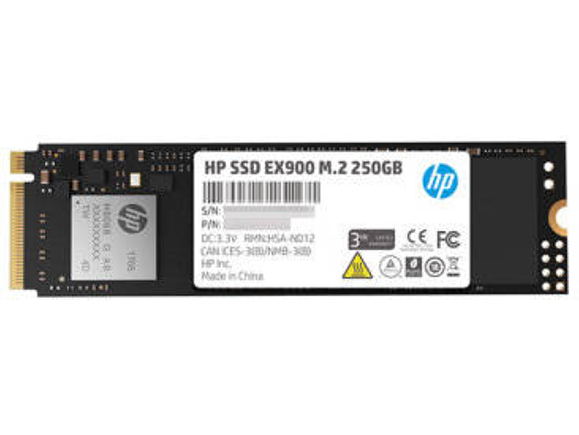 Disco SSD Interno HP M.2 250GB EX900 NVMe PCIe (250 GB - PCI-Express - 210 MB/s)