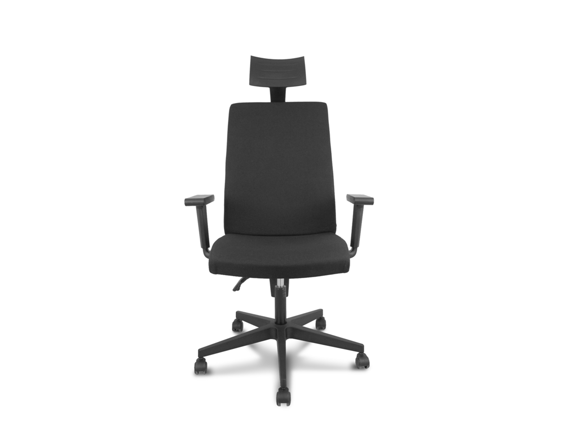 Silla de Escritorio Operativa PYC Lezuza C Negro (Brazos Ajustables - Tejido)