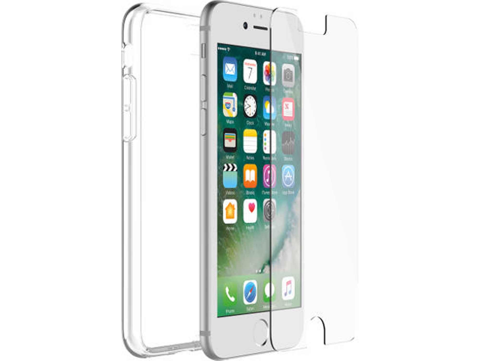Carcasa y Protector de Pantalla iPhone 7, 8 OTTERBOX Clearly Protected Transparente