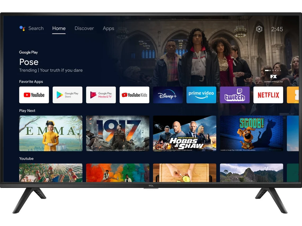 TV TCL Android 40S5200 (LED - 40'' - 102 cm - Full HD - Smart Tv)