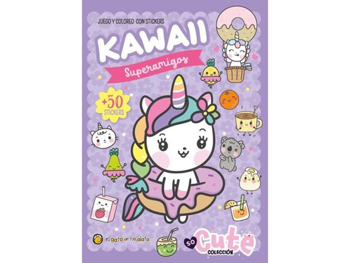 Juego y coloreo con stickers Kawaii