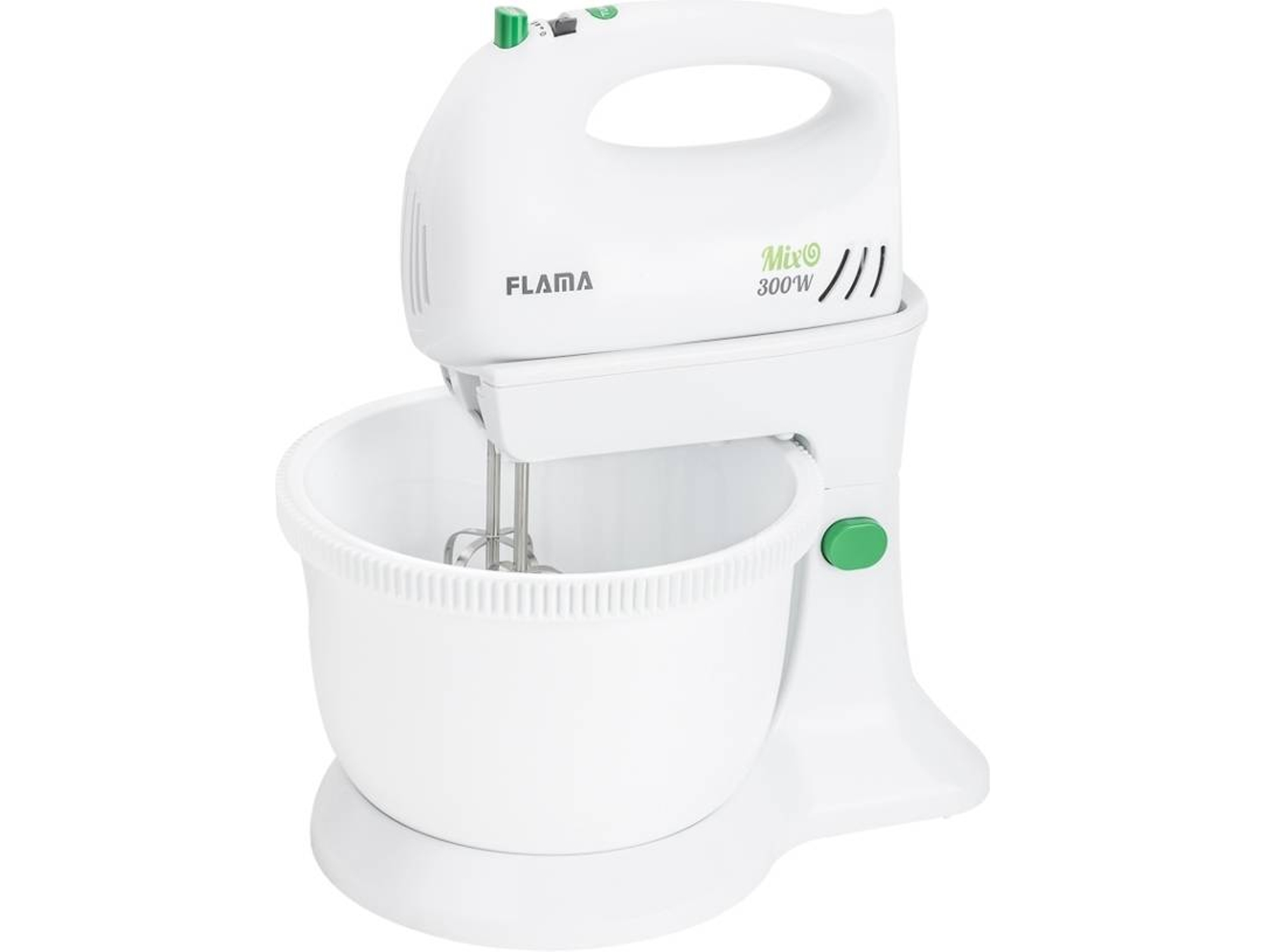 Batidora Amasadora con Bol FLAMA 1415FL (300 W - Bol 3 L - Blanco)