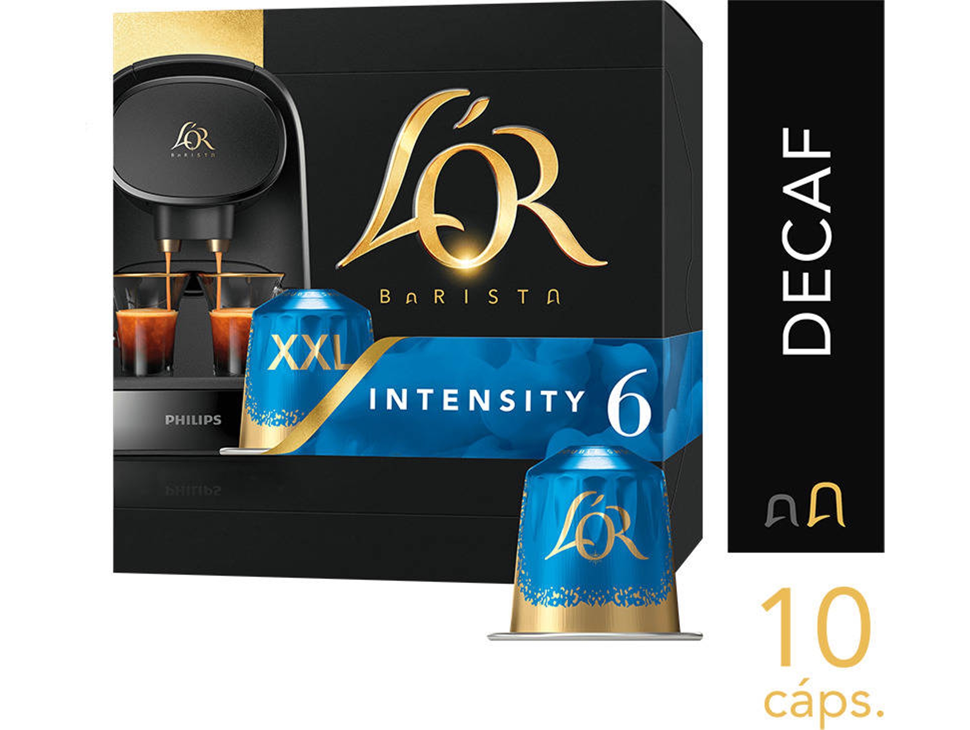 Cápsulas de café L'OR Double Espresso Decaffeinato (Pack de 10)