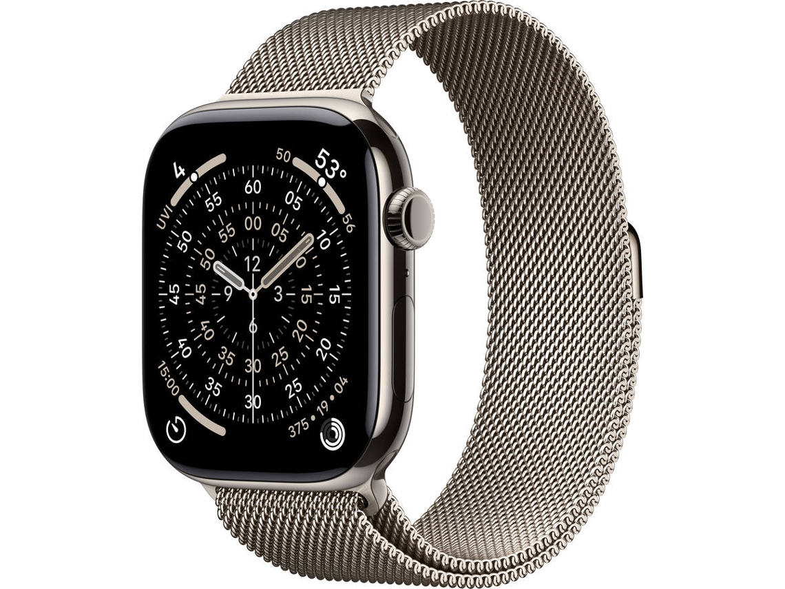  APPLE Watch Series 11 GPS + Cellular 46 mm Titanio Natural con Loop Milanesa Natural (Tamaño M/L)