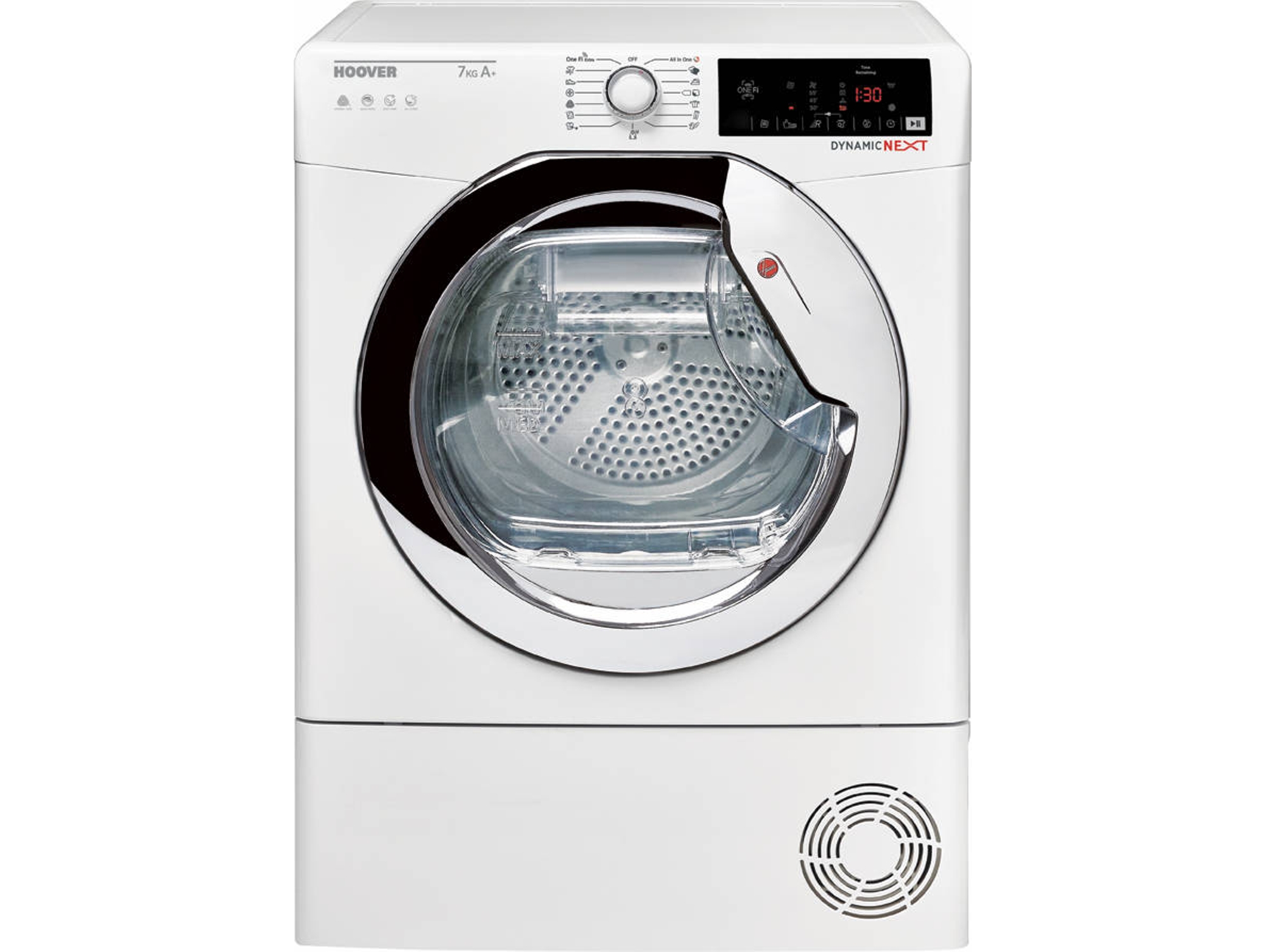 Secadora HOOVER DXW4 H7A1TCEX-S (7 kg - Bomba de calor - Blanco)