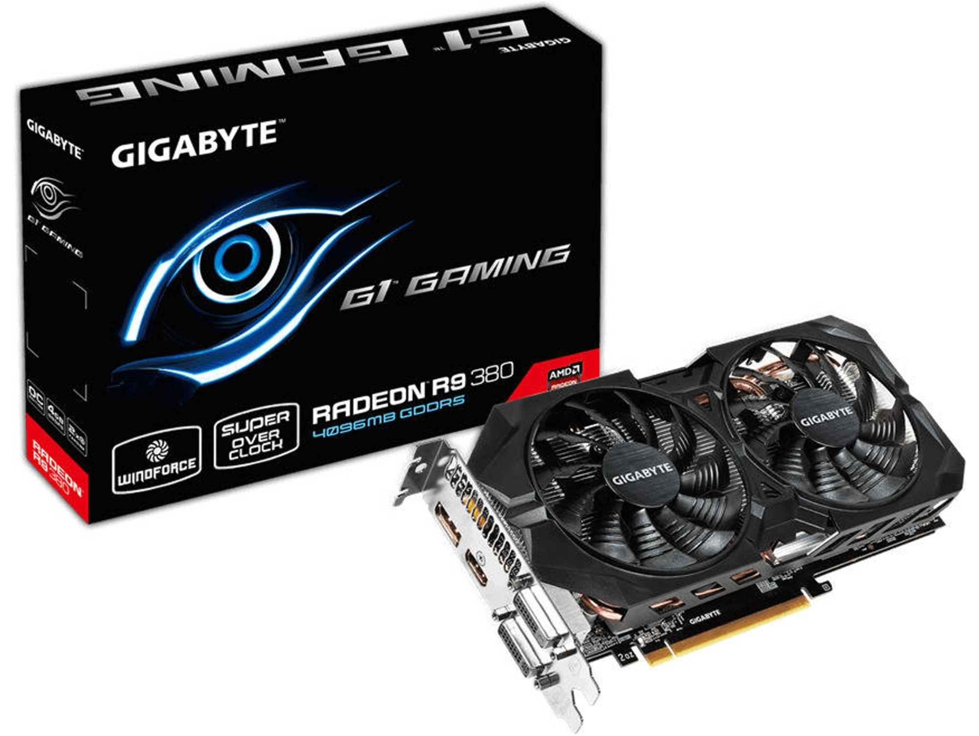 Tarjeta Gráfica GIGABYTE AMD R9 380 GAM 4GD5