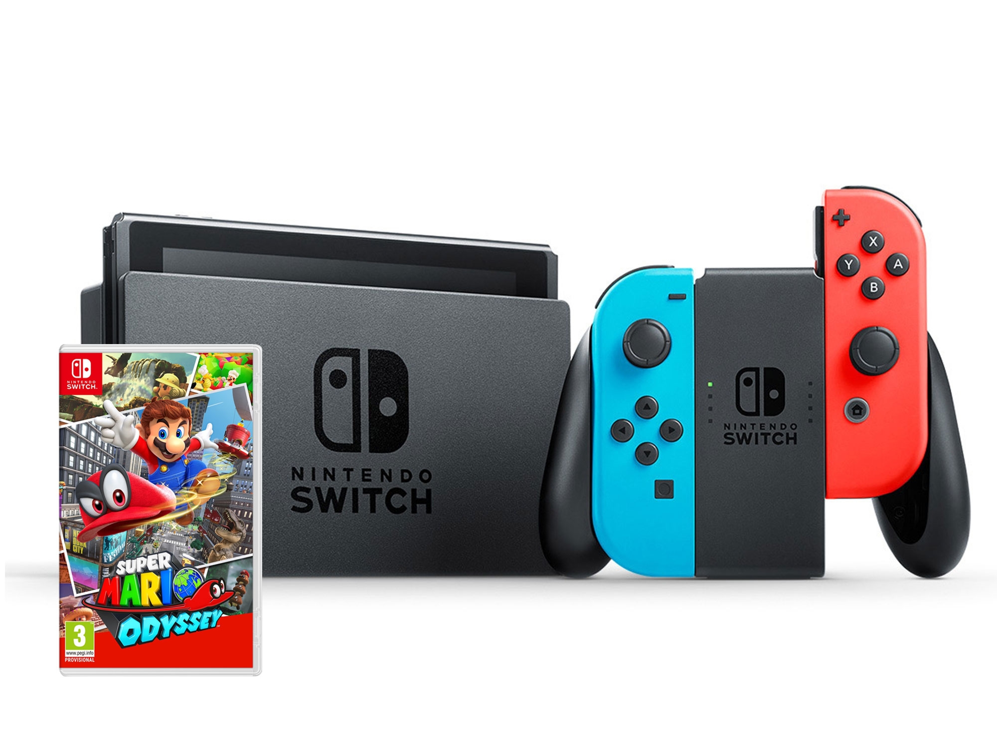 Consola Nintendo Switch + Juego Super Mario Odyssey (32 GB)