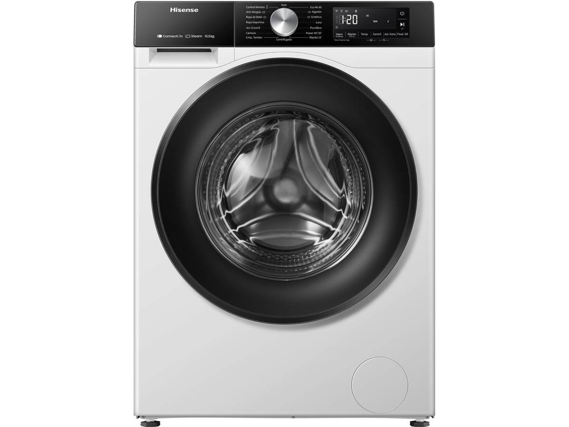 Lavadora HISENSE WF3S1043BW3 (10.5 kg - 1400 rpm - Blanco)