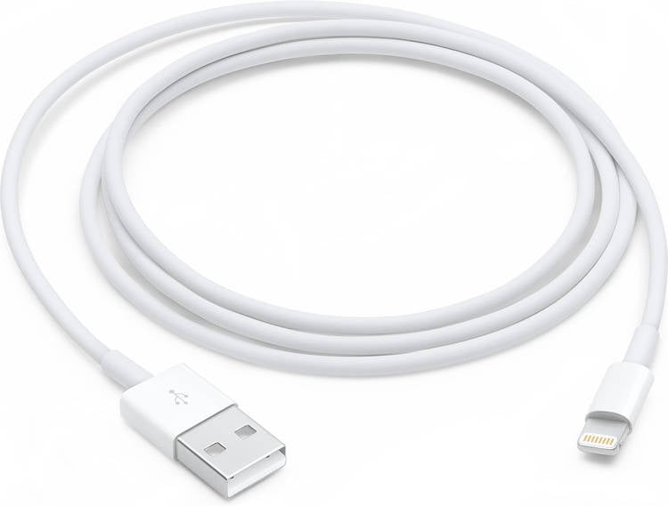 Cable APPLE MXLY2ZM/A (USB - Lightning - 1 m - Blanco)