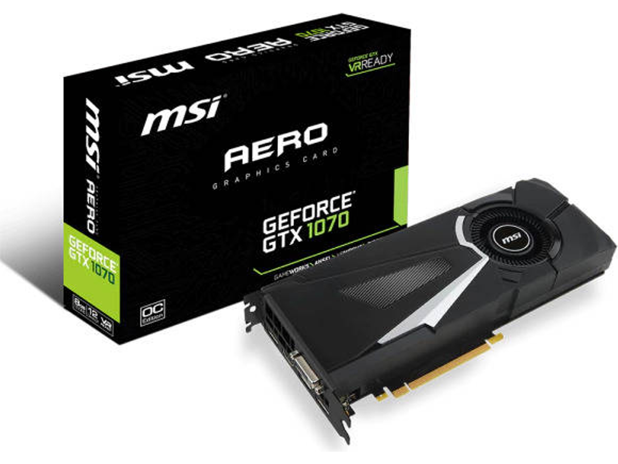 Tarjeta Gráfica nVidia MSI GeForce GTX 1070 Aero Oc 8GB DDR5